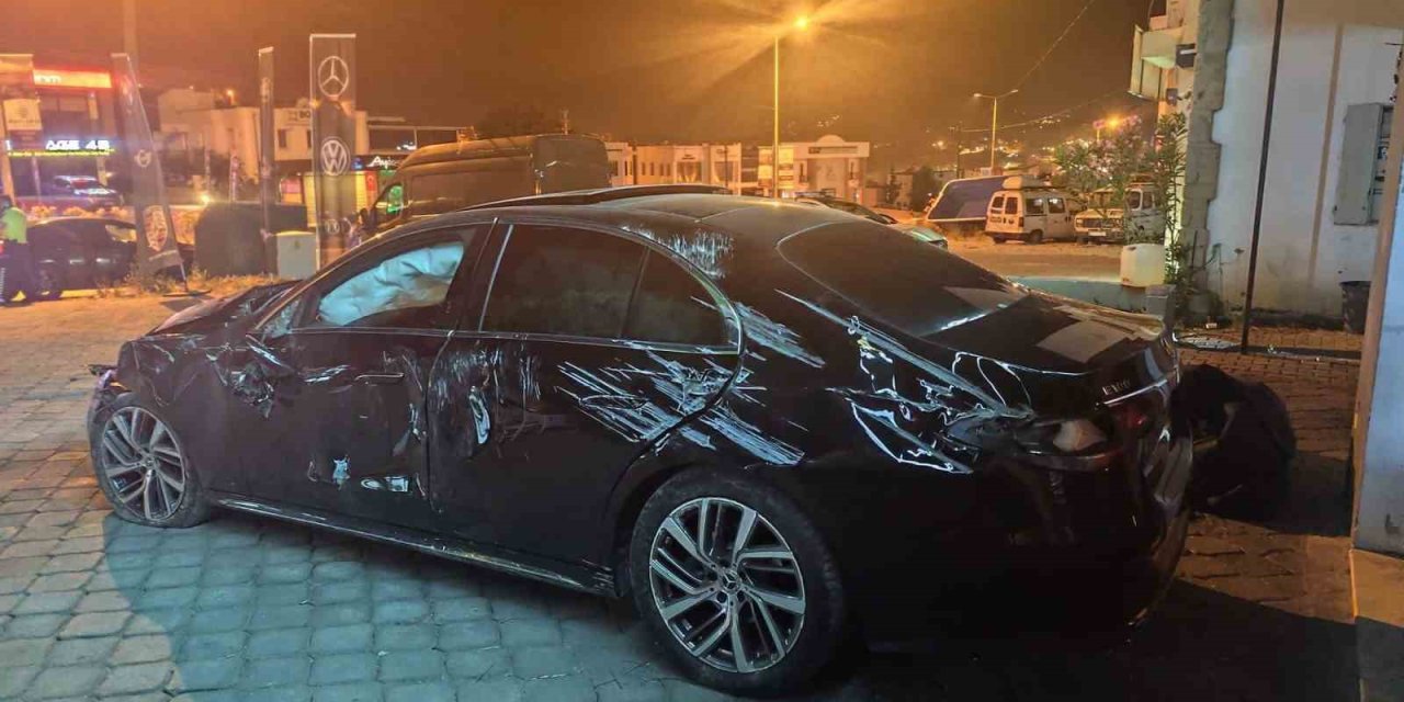 Bodrum’da kaza yaptı, plakayı söküp kaçtı