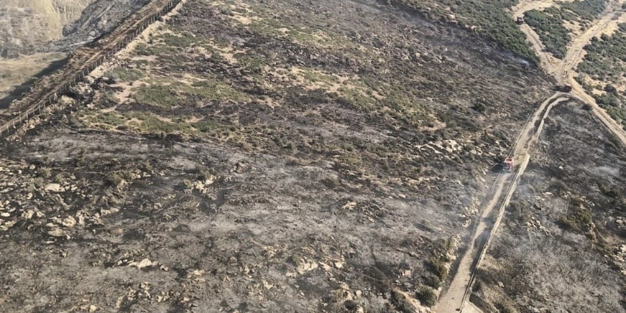 İzmir’de makilik alandaki yangın kontrol altında