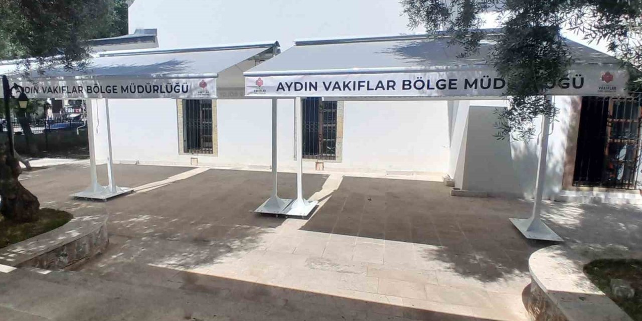 Vakıflar Bölge Müdürlüğünden Kurşunlu Camii’ne tente