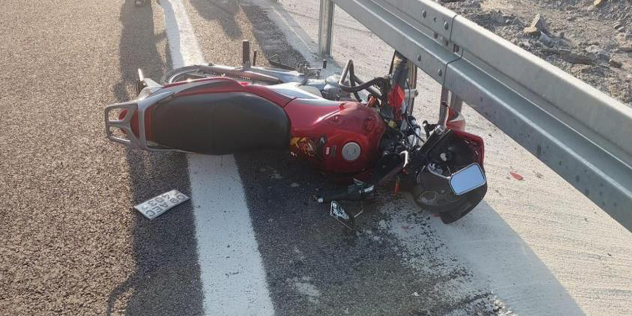 Kaza yapan motosiklet sürücüsü 11 yıl hapisle arandığı ortaya çıktı
