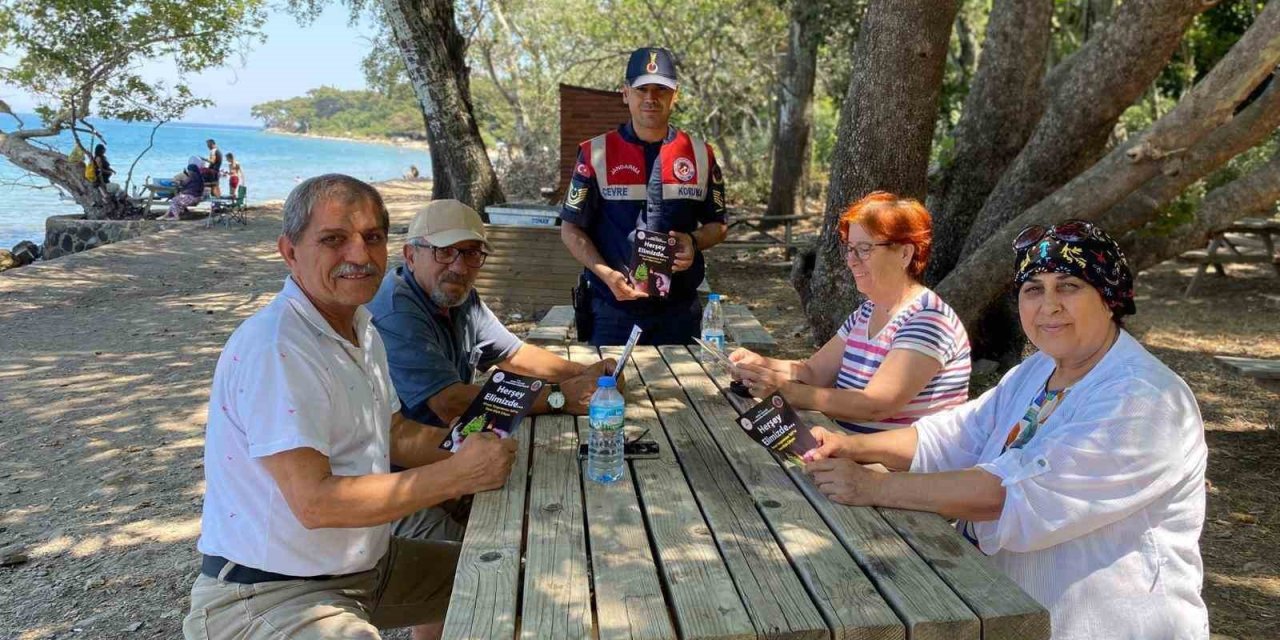Aydın jandarmasından Milli Park’ta çevre bilinci seferberliği
