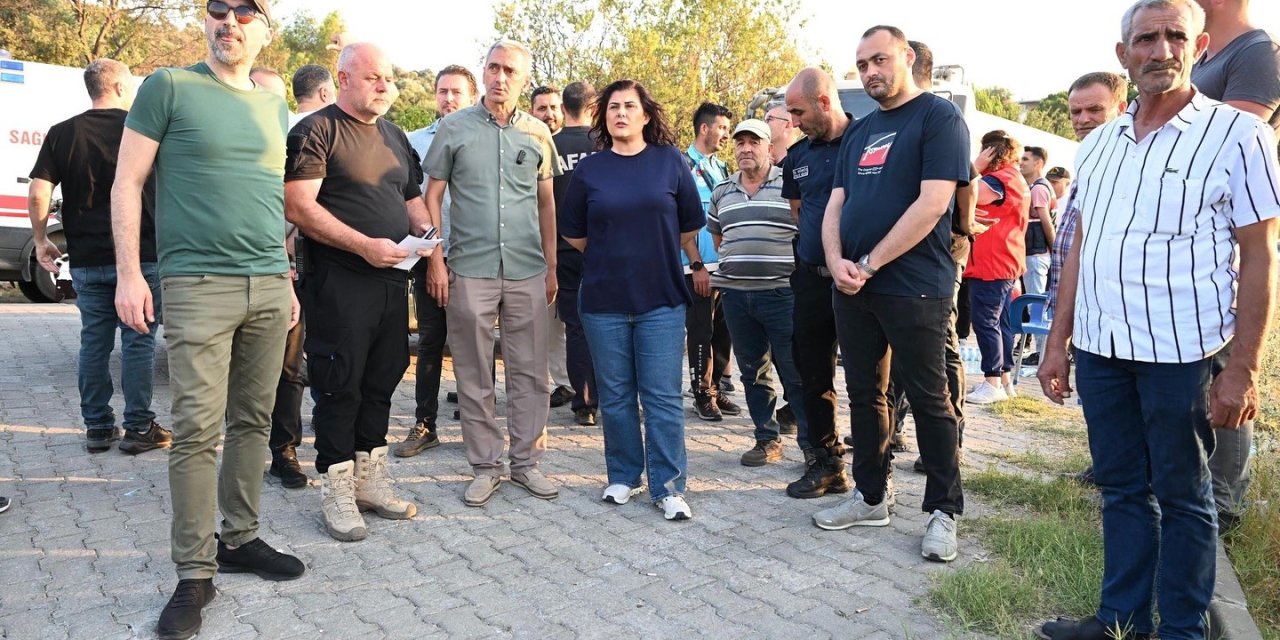 Başkan Çerçioğlu yangın bölgesinde