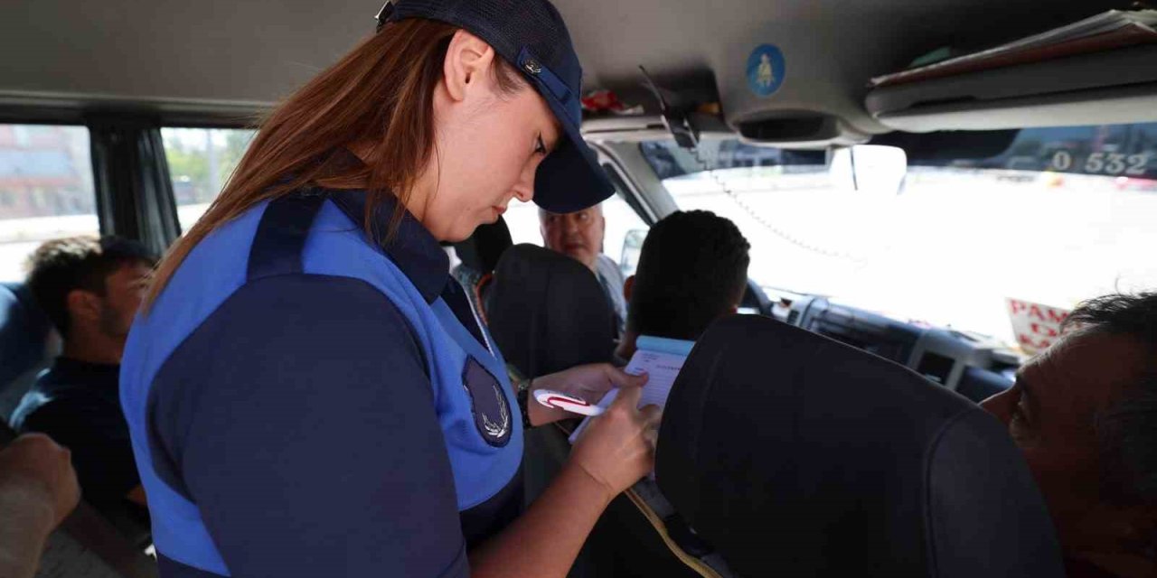 Denizli’de toplu taşıma araçları mercek altında