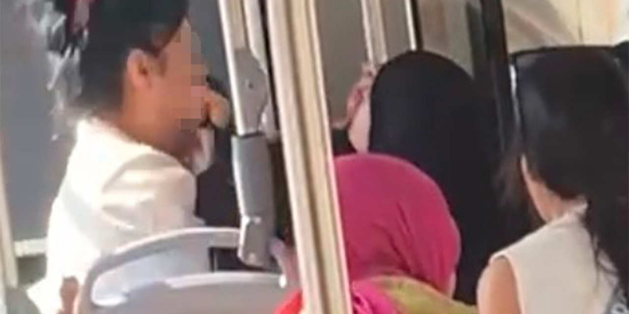 Otobüste tesettürlü kadına hakaret eden kadın tutuklandı