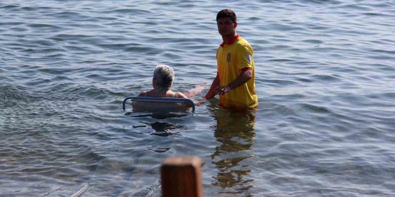 Turgutreis halk plajına raylı sistem kuruldu