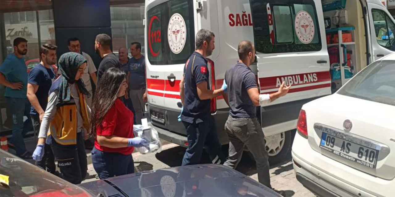 Motosiklet sürücüsünün öfkesi hastanelik etti