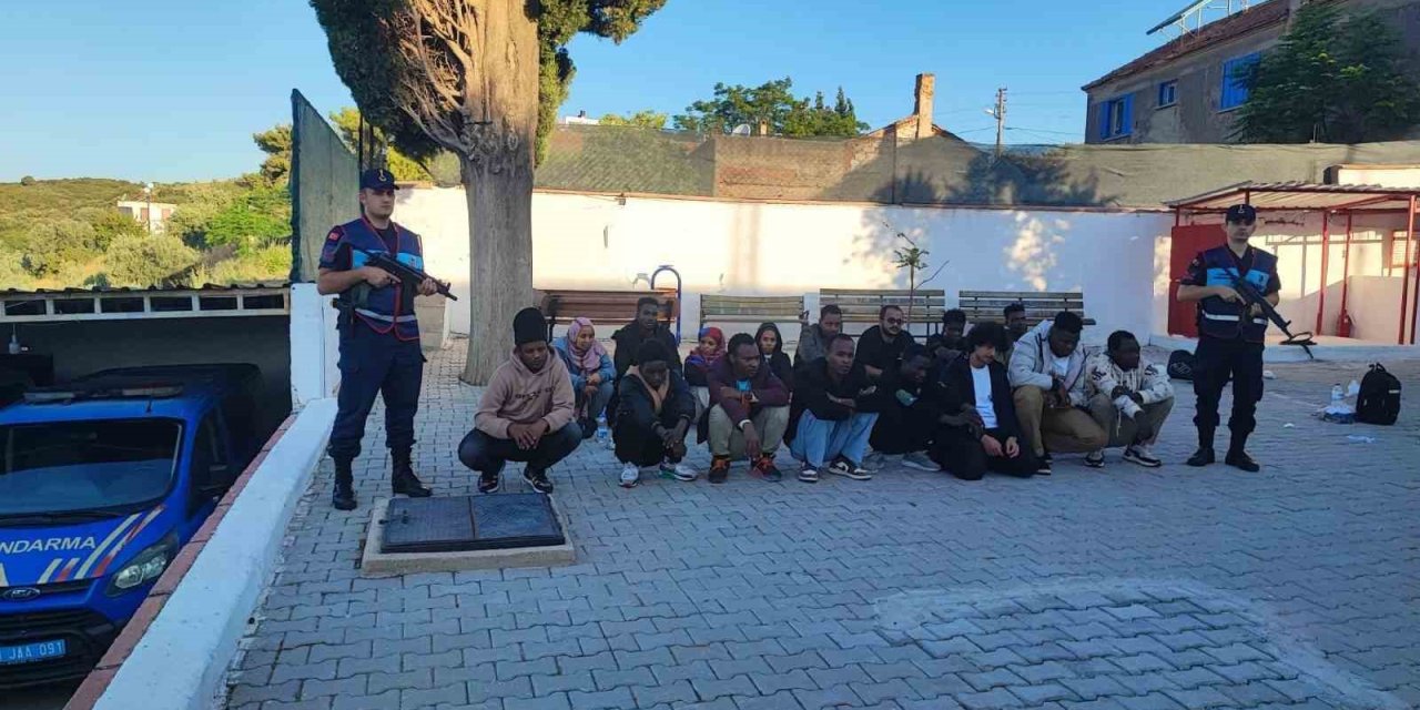 Didim’de 16 düzensiz göçmen ve 1 organizatör yakalandı