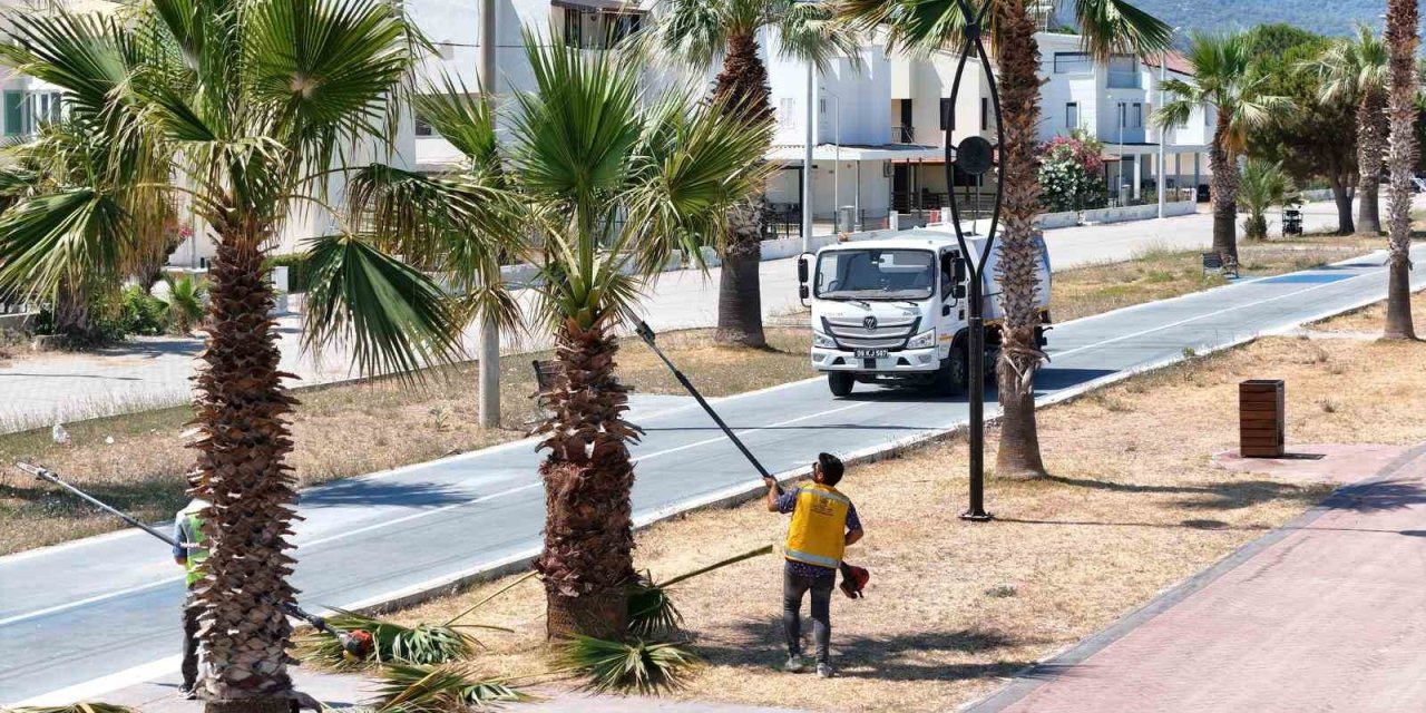 Büyükşehir Belediyesi’nden Davutlar ve Güzelçamlı’da kapsamlı çalışma