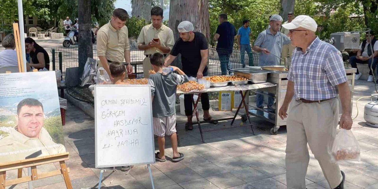 Orman şehidi Görkem Hasdemir için lokma hayrı