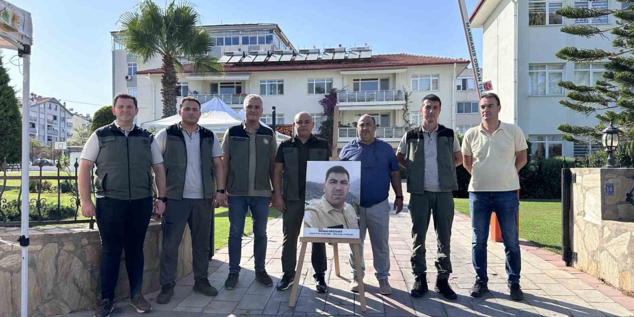 Marmaris’te şehit olan orman işçisi Görkem Hasdemir dualarla anıldı