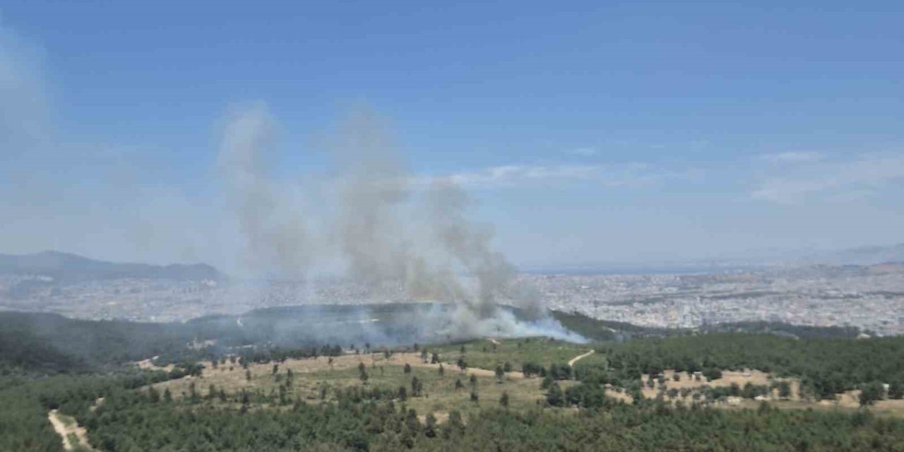 İzmir’de yeni orman yangını: Buca’ya havadan ve karadan müdahale