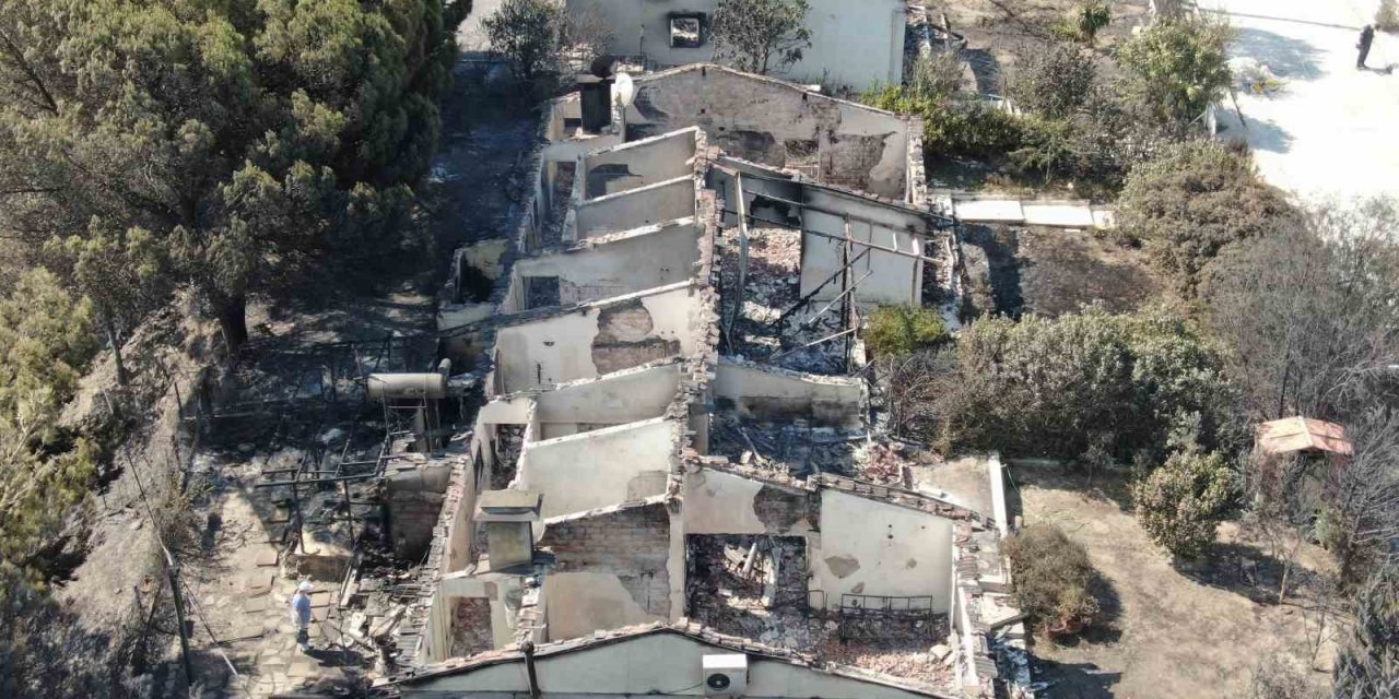 İzmir’deki yangında 85 yazlık ev küle döndü