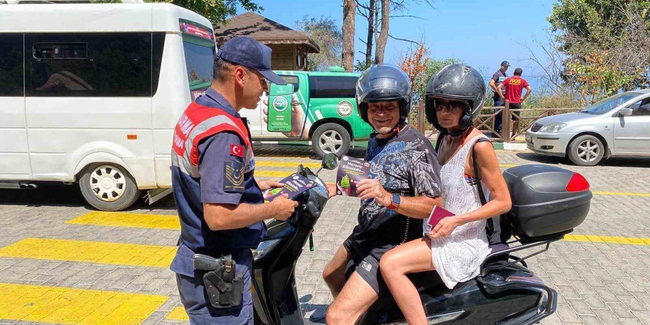Jandarma’dan Milli Park’ta vatandaşlara yangın uyarısı