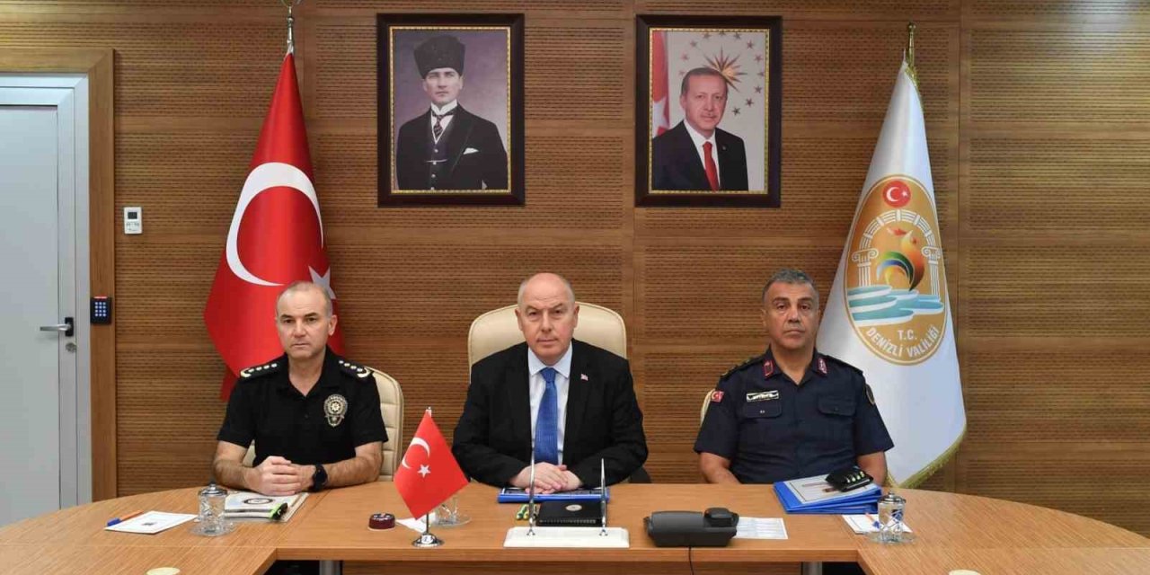 Vali Coşkun, Denizli’de suç oranlarında geçen yıla göre düşüş olduğunu açıkladı