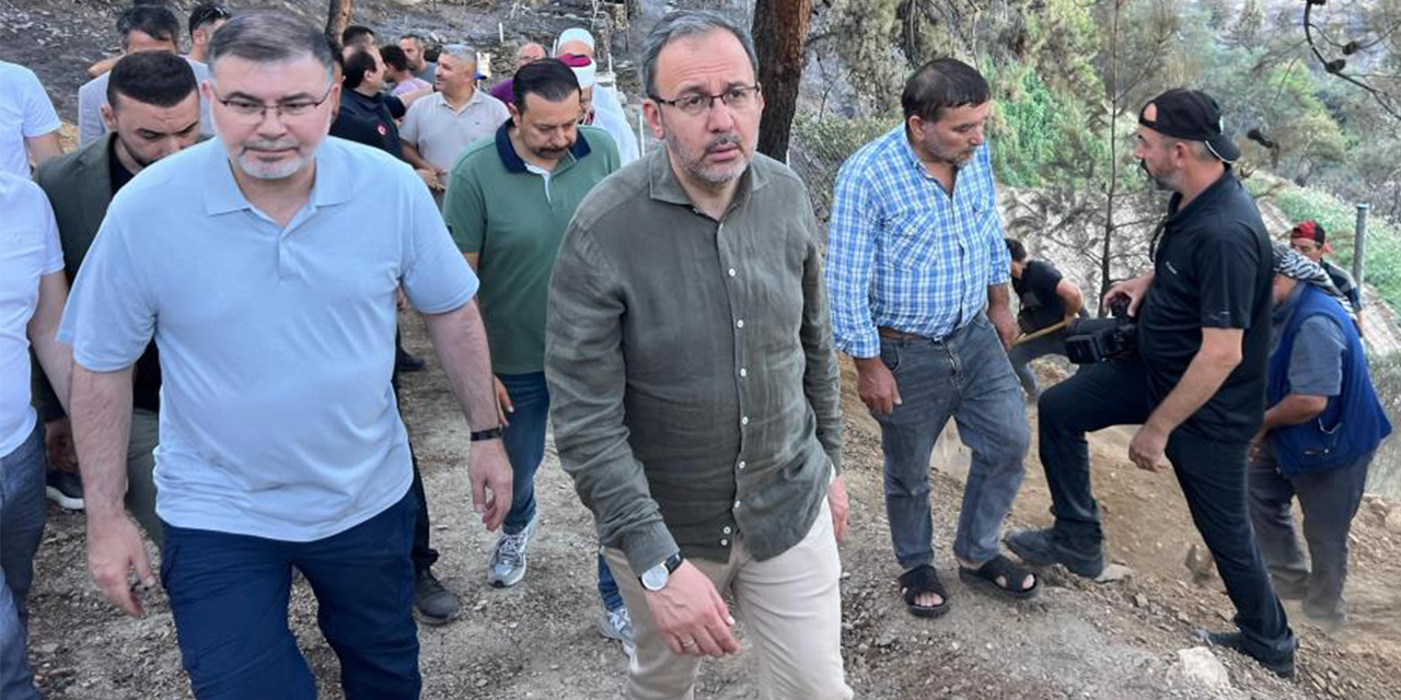 Mehmet Kasapoğlu’ndan yangın bölgesine ziyaret: “Canımız yanıyor, yaraları birlikte saracağız”
