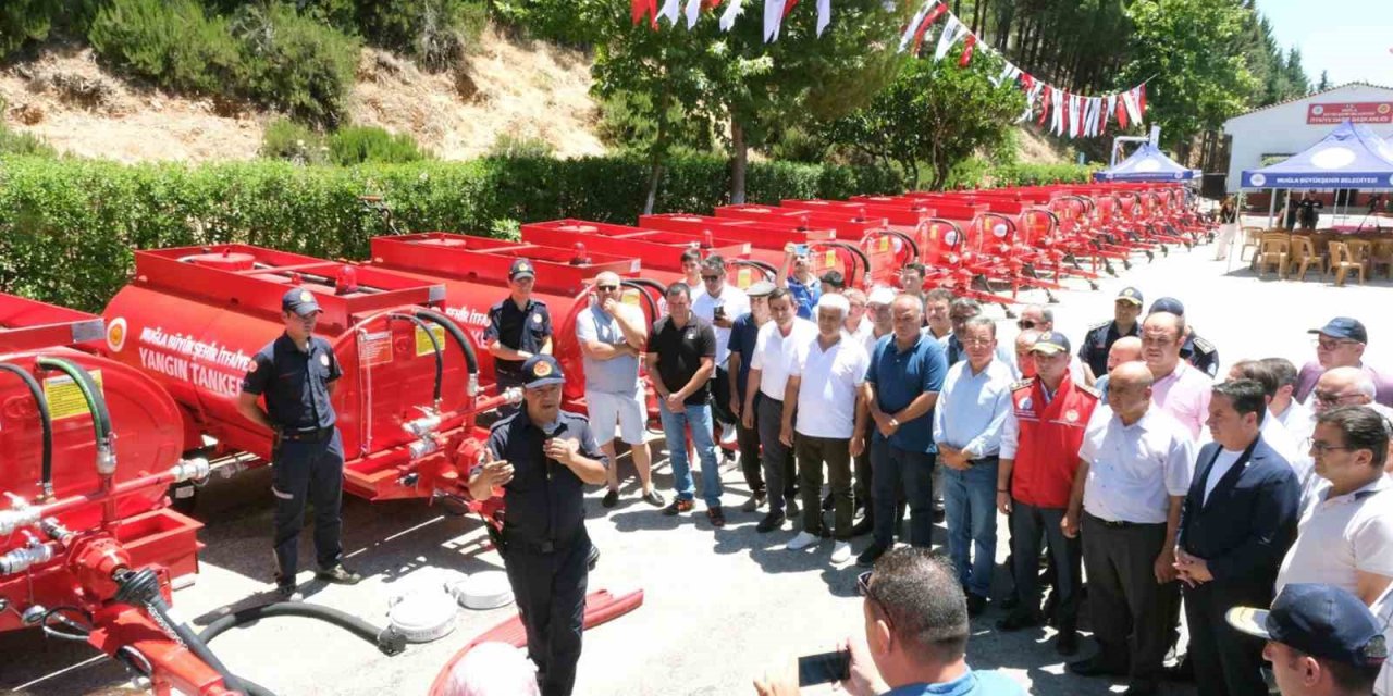 Muğla Büyükşehir’den kırsal mahallelere 25 yangın tankeri