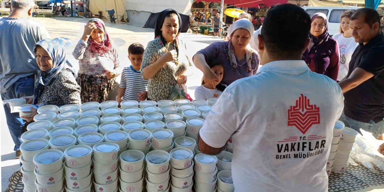Köşk’te aşure hayrı etkinliğine yoğun ilgi