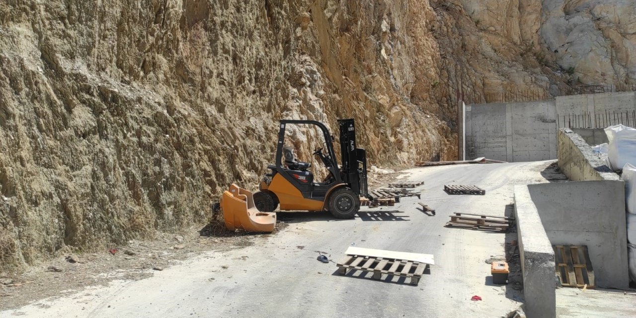 Milas OSB’de forklift kazası
