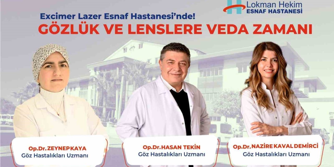 Esnaf Hastanesi’nde gözlük ve lenslere veda