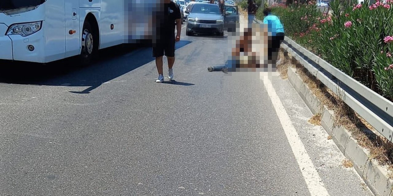 Milas’ta otobanda otobüsün çarptığı yaya hayatını kaybetti