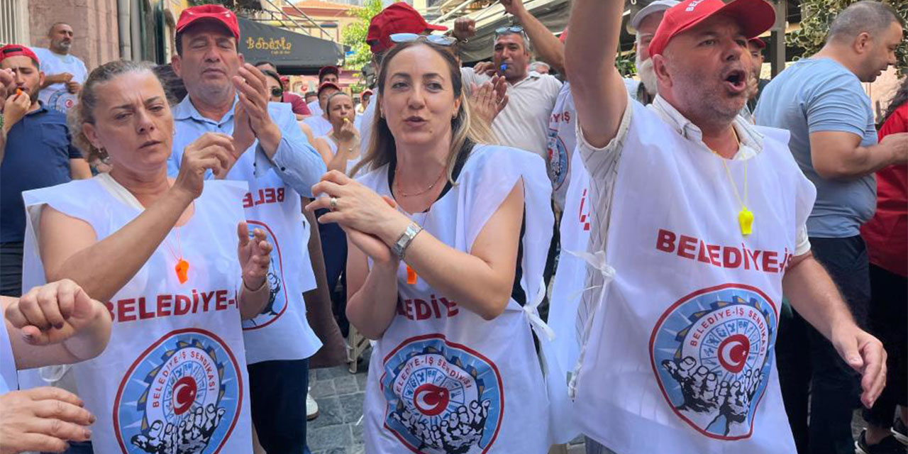 İzmir Büyükşehir Belediyesi önünde işçi eylemi 4. gününde: “İşimizi geri istiyoruz”