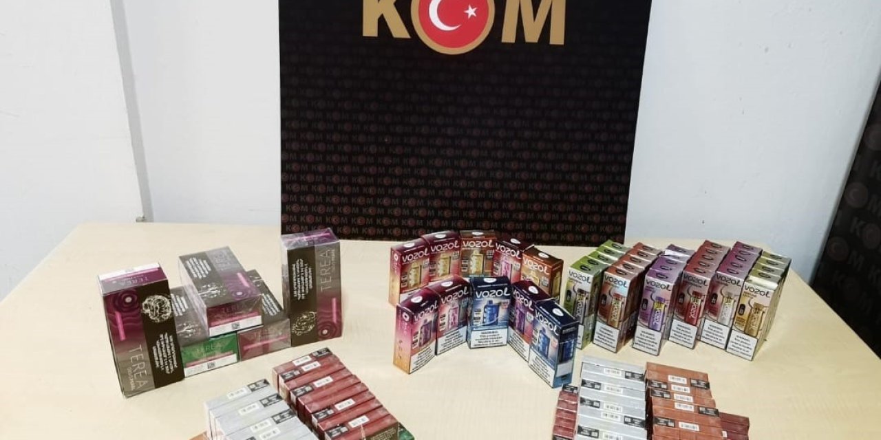 Söke’de elektronik sigara operasyonu