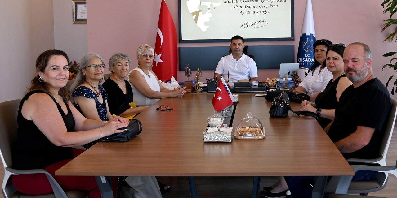 Başkan Ömer Günel kadın üreticileri makamında ağırladı