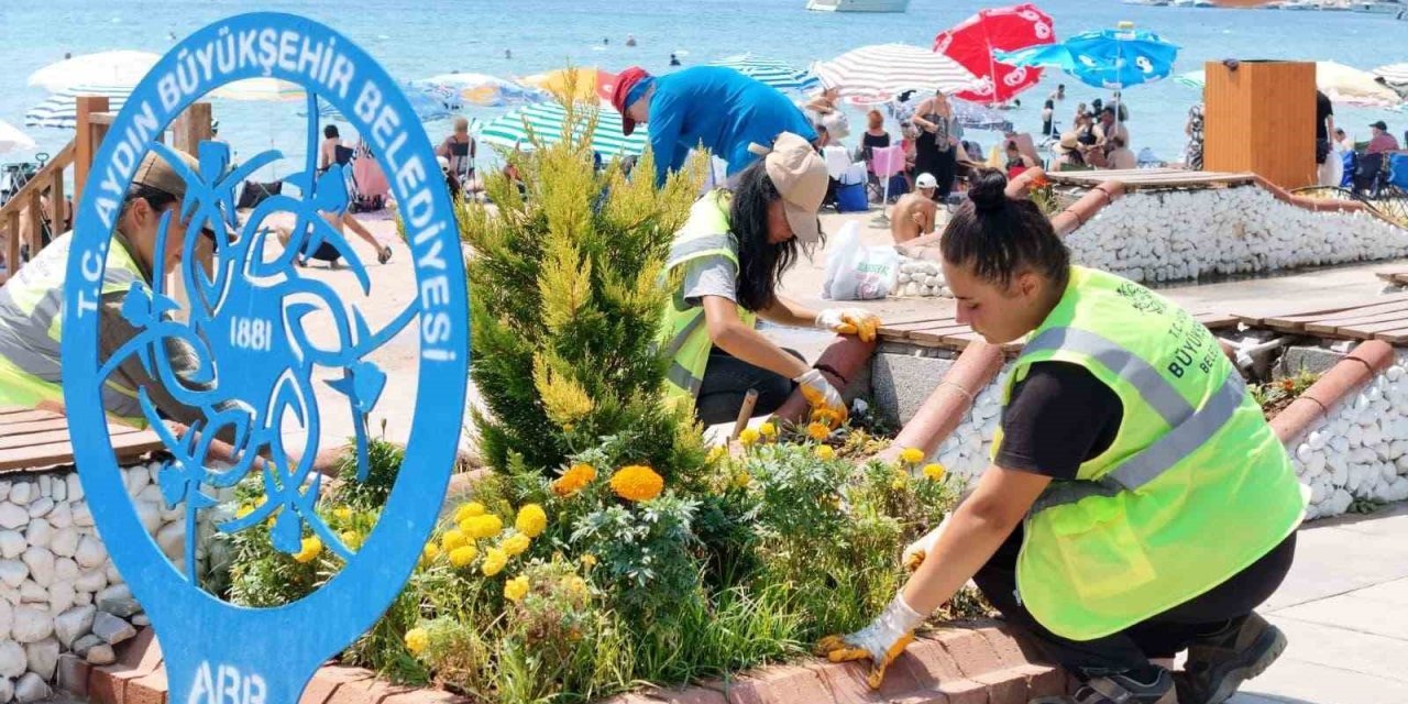 Büyükşehi’den Didim’de peyzaj ve temizlik çalışması