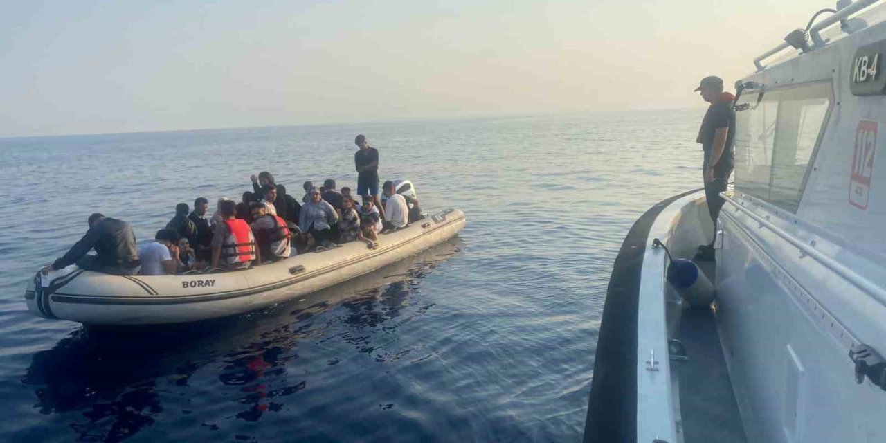 Bodrum açıklarında 37 düzensiz göçmen kurtarıldı