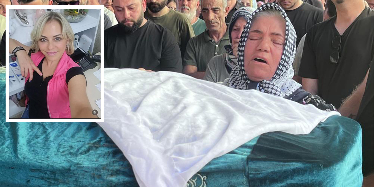 Eski eşi tarafından öldürülen  kadın gözyaşlarıyla uğurlandı