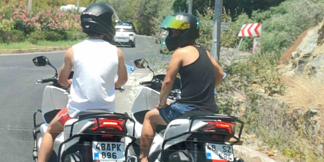 Marmaris’te tehlikeli motosiklet yolculuğuna ceza