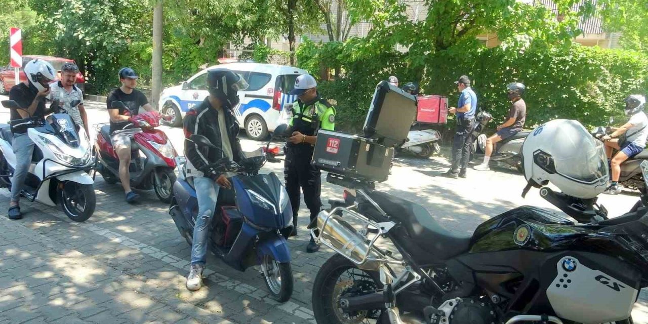 Muğla’da motosiklet denetimleri arttı ekipler kask kullanımına dikkat çekti