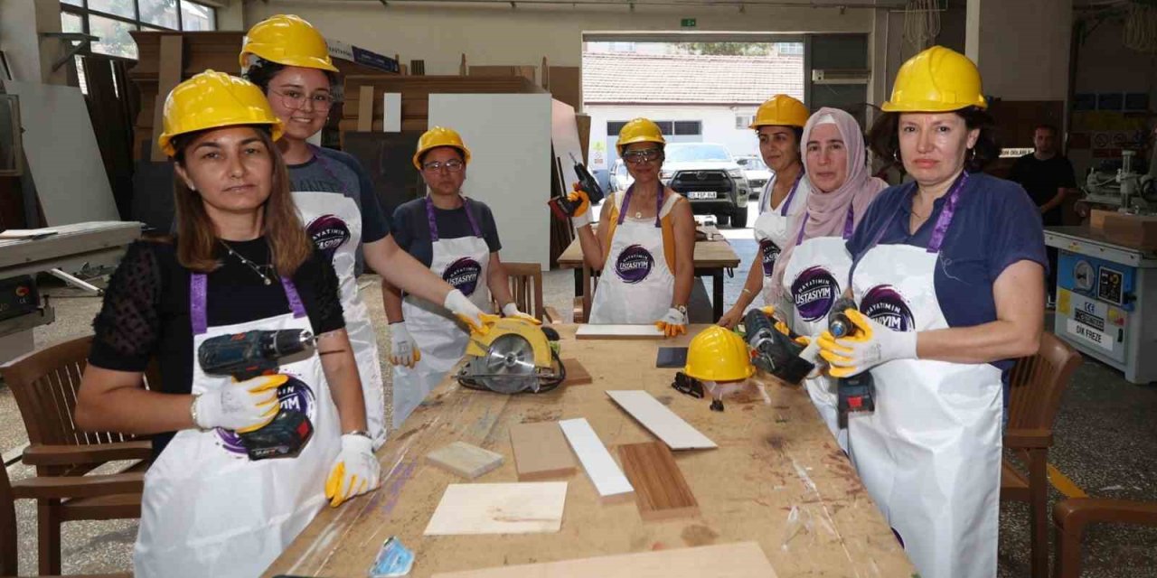 Muğlalı kadınlara boya, sıhhi tesisat ve marangozluk eğitimi