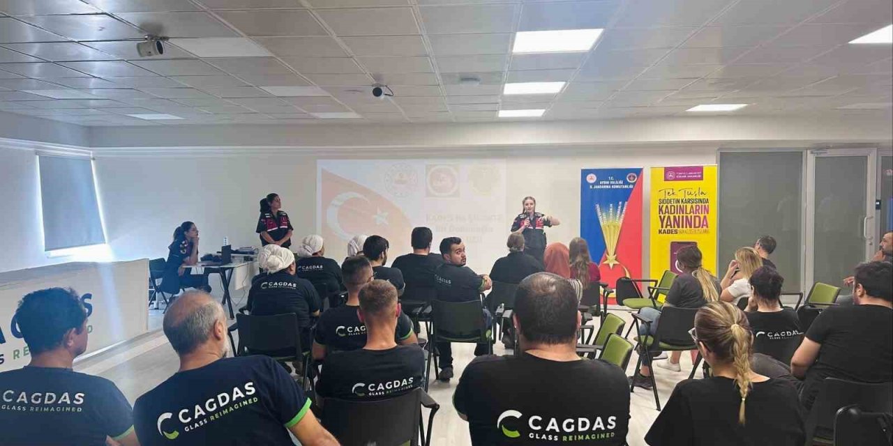 Jandarmadan Kuyucak’ta işçilere bilgilendirme