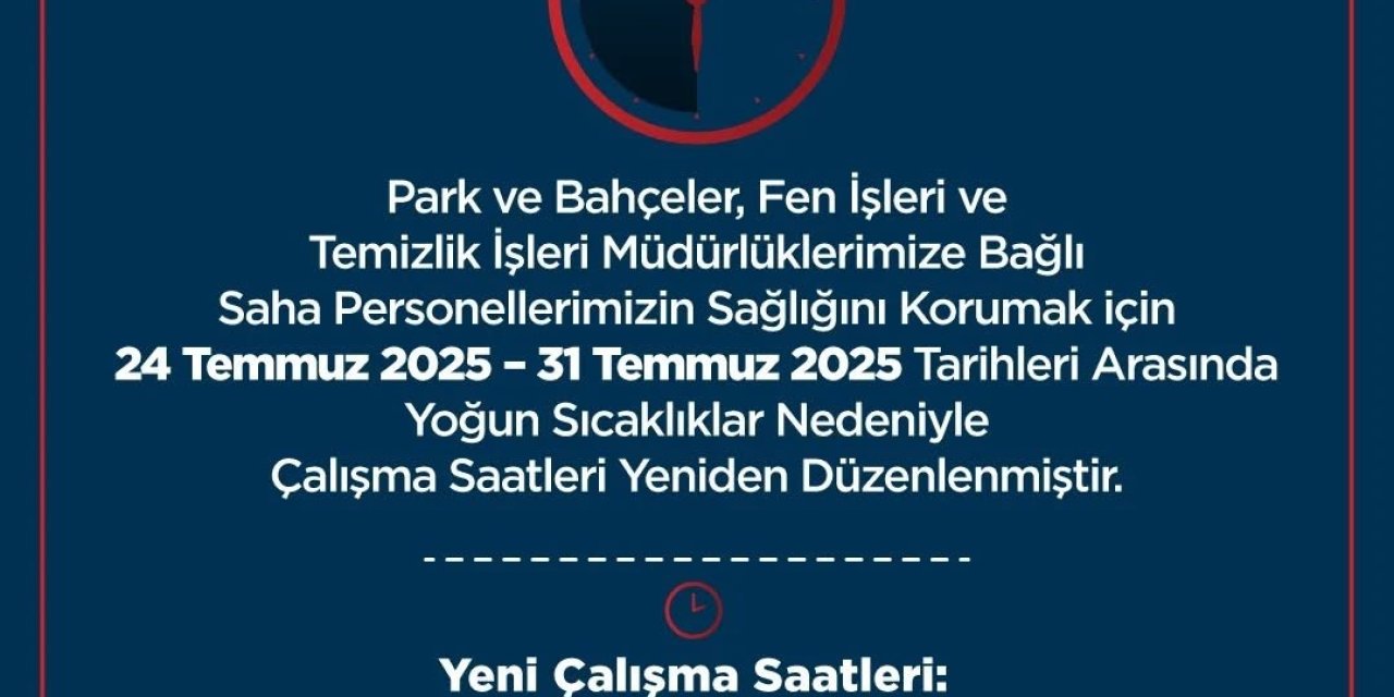 Germencik’te aşırı sıcaklara karşı mesai düzenlemesi