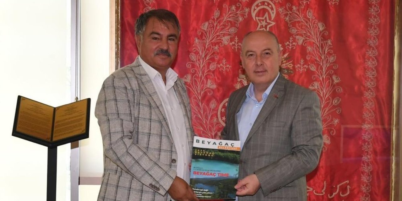 Başkan Pütün ‘Beyağaç Time’ projelerini Vali Coşkun ve Çavuşoğlu’na anlattı