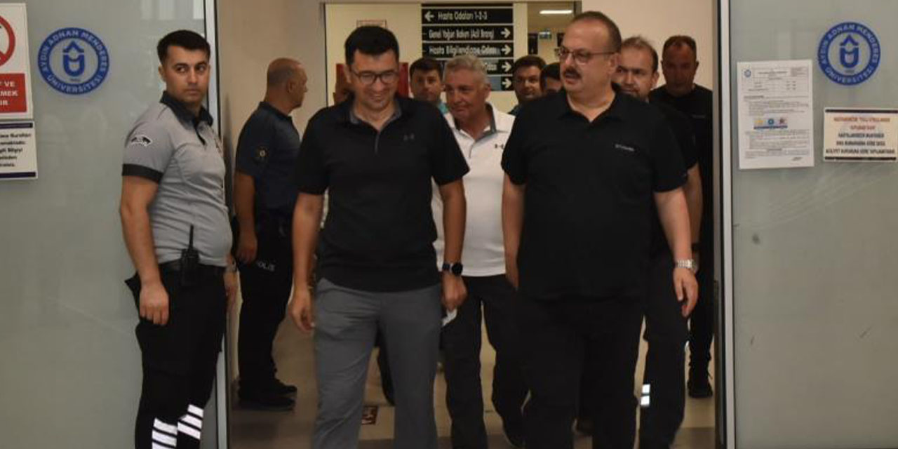 Vali Canbolat, yangında yaralanan vatandaşı hastanede ziyaret etti