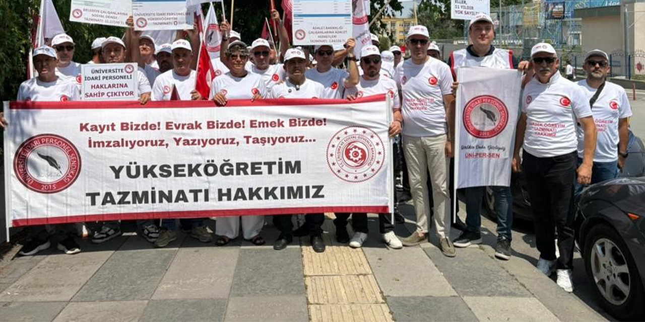 ÜNİPERSEN’den eylem:  “Adalet akademide başlamalı”
