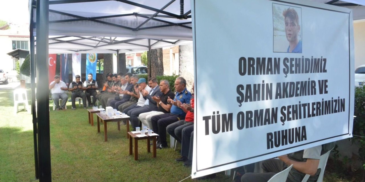 Köyceğiz’de orman şehidi Akdemir için lokma hayrı yapıldı