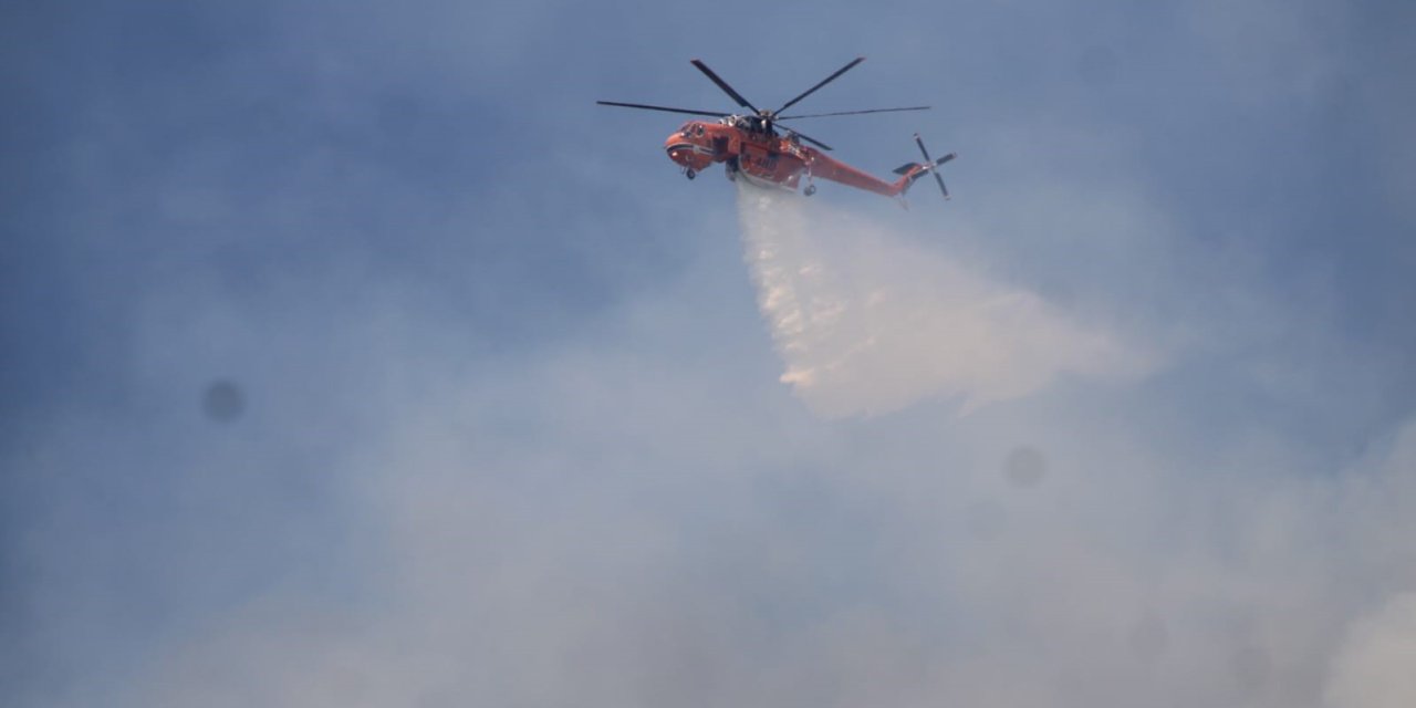Aydın’daki yangına müdahale sürüyor