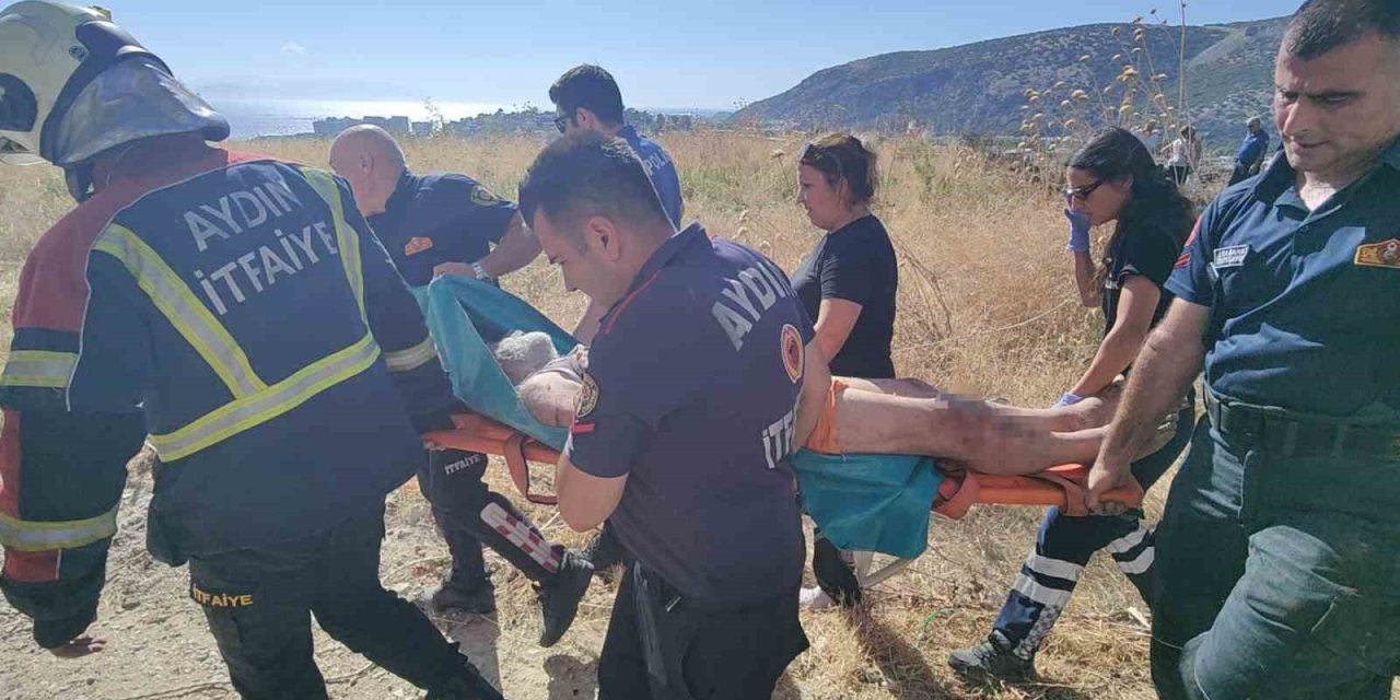 Kuşadası’nda köz patlıcan faciası: Emekli öğretmen 25 metrelik uçurumdan yuvarlandı