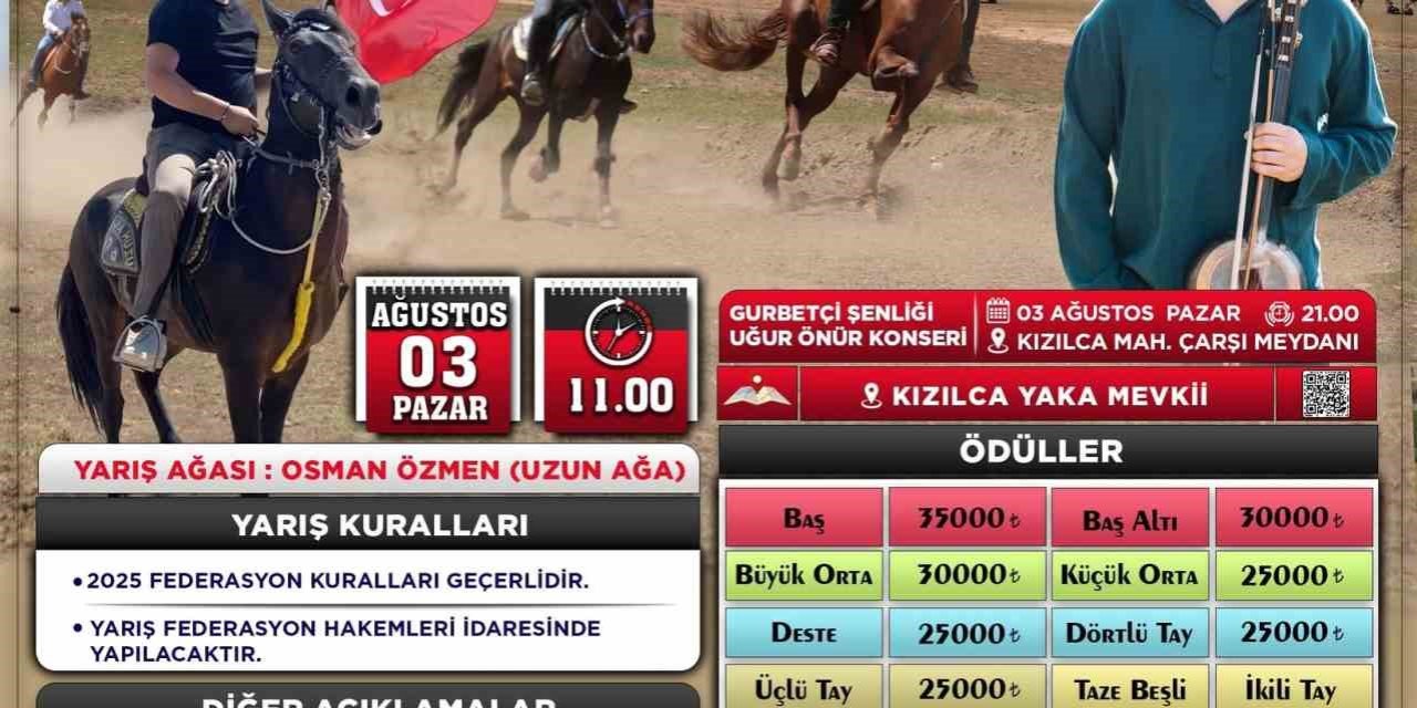 Tavas Rahvan At Yarışı ve Gurbetçi Festivaline sayılı günler kaldı