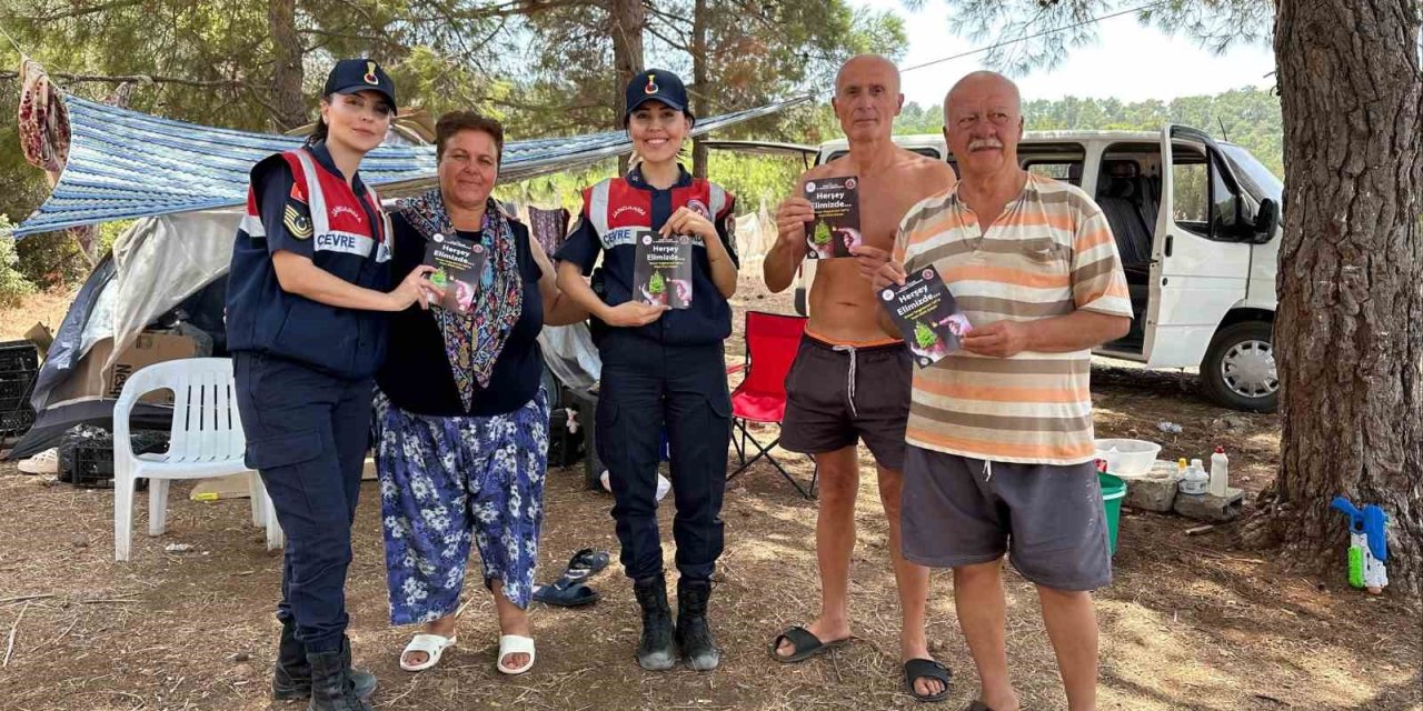 Didim’de vatandaşlar orman yangını riskine karşı bilgilendirildi