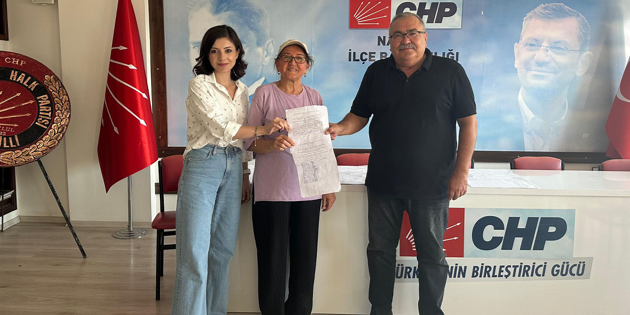 CHP’li Bülbül, Nazilli’de İmamoğlu için imza toplayan vatandaş ile bir araya geldi