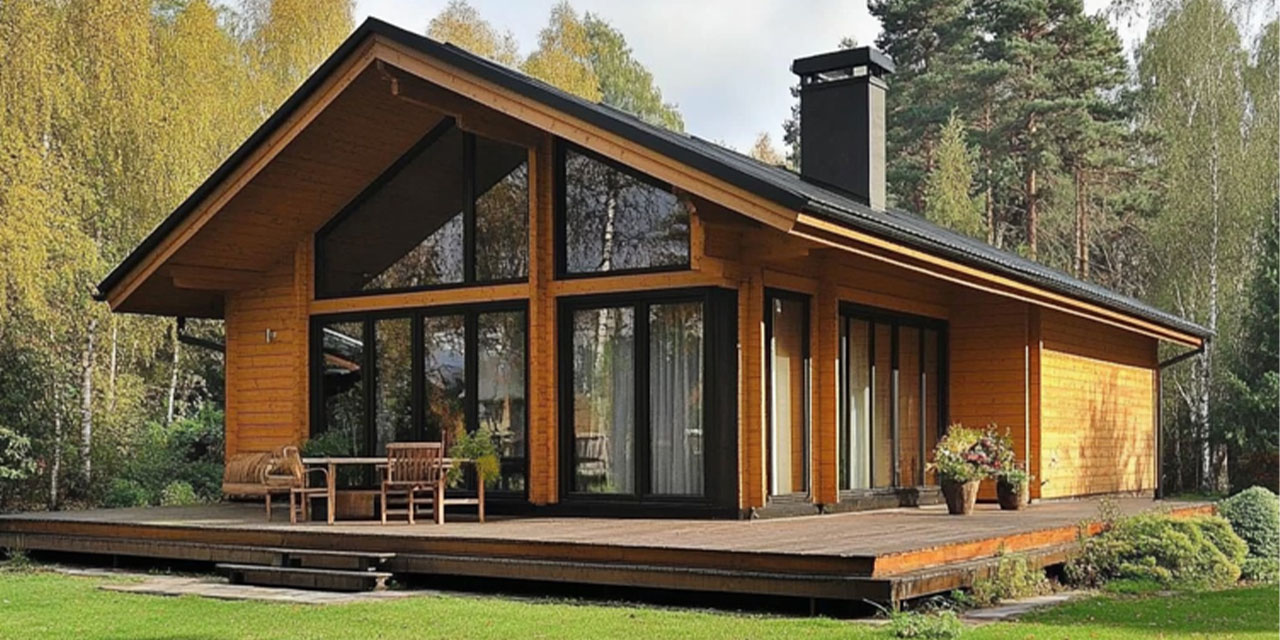 Baneva ahşap yapılar, doğayla uyumlu mimari yaklaşımlarıyla dikkat çekiyor