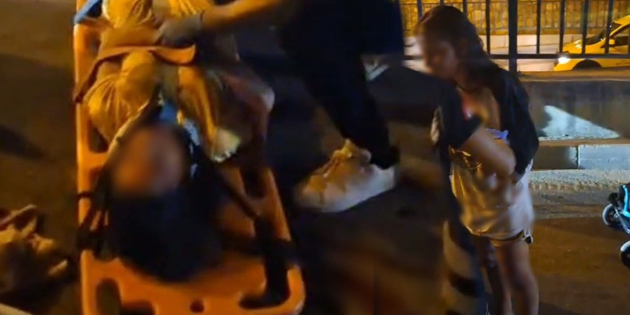 Babalarından gizli aldıkları motosikletle kaza yaptılar