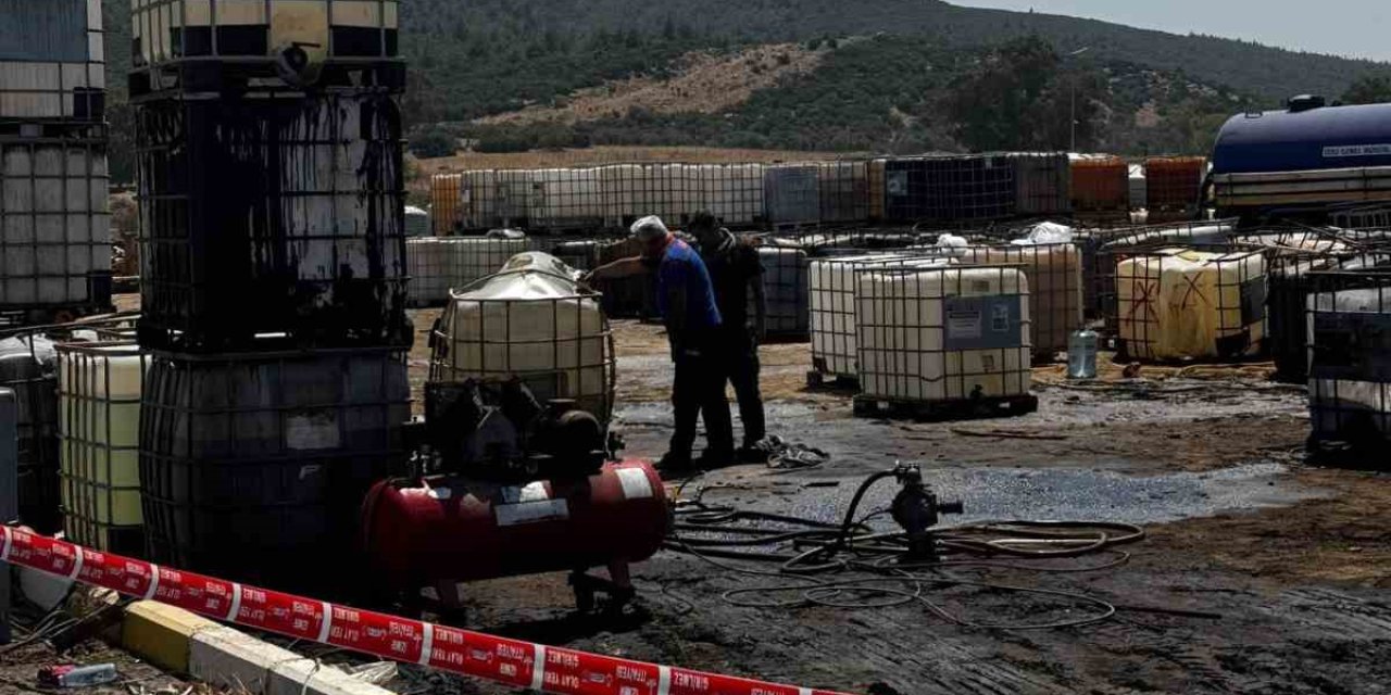 Torbalı’da kaçak akaryakıt toplama alanında patlama: 16 araçta hasa