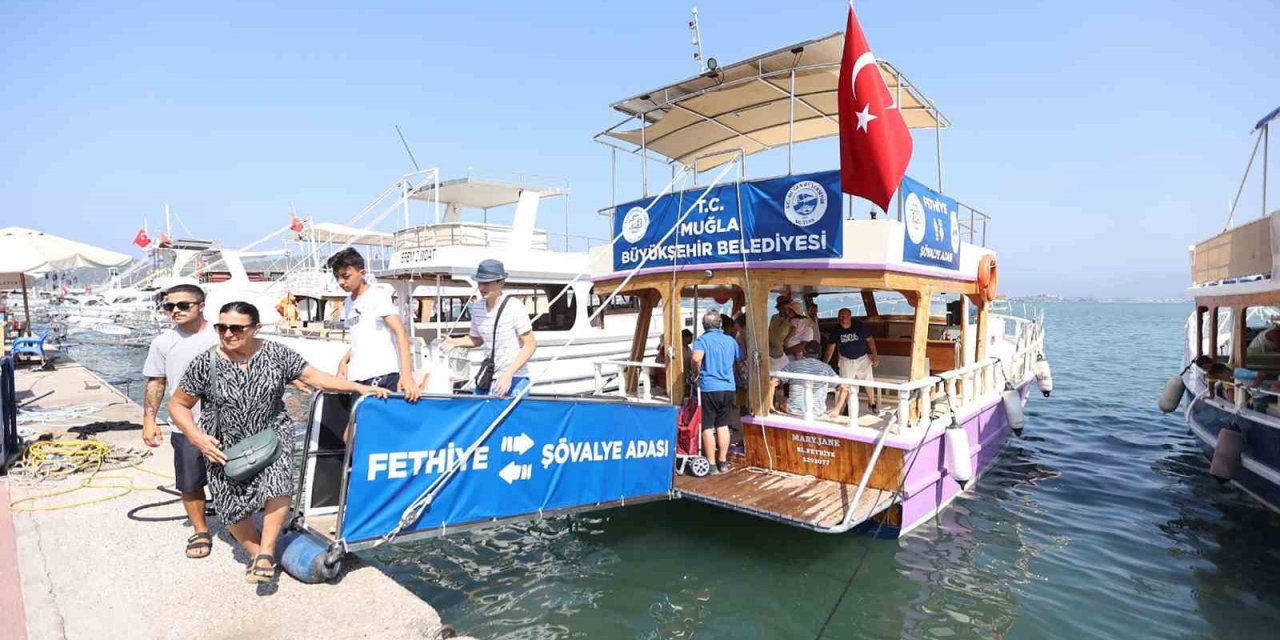 Fethiye-Şövalye Adası yolcu motoru seferleri başladı