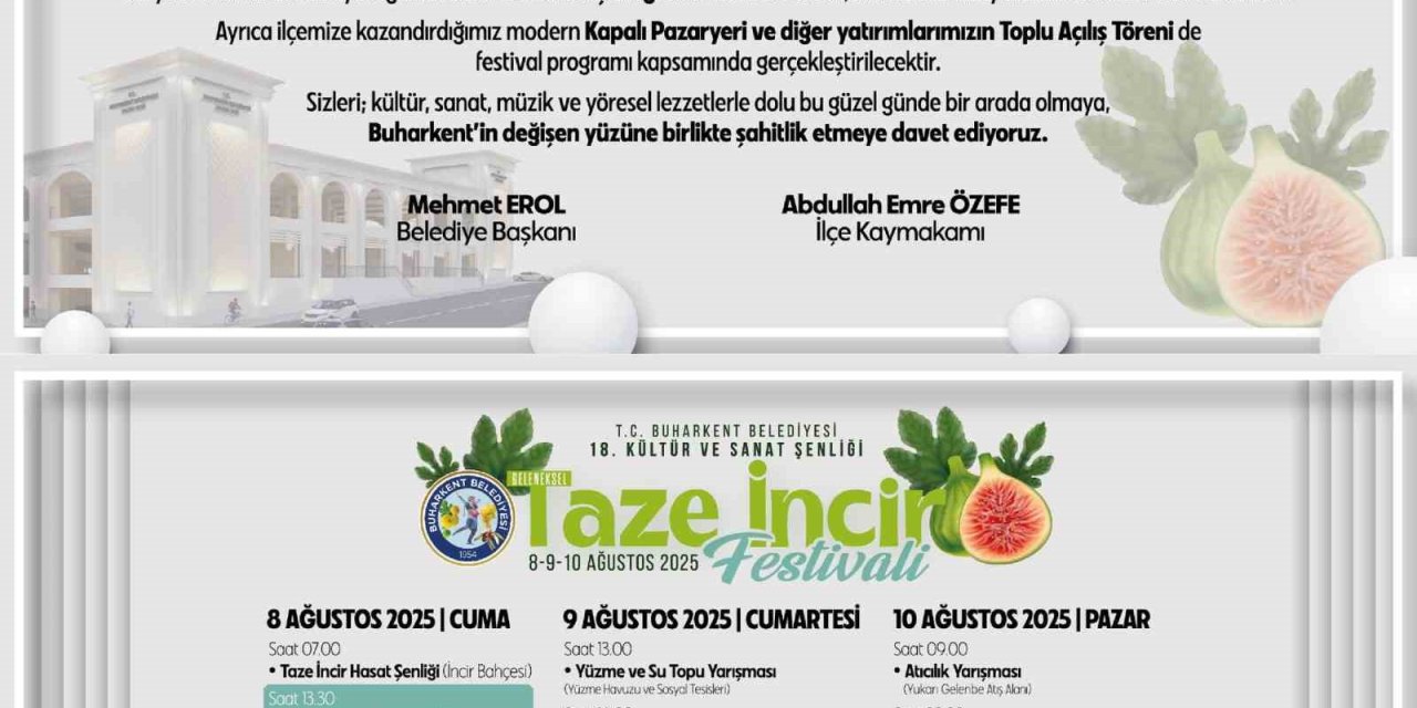 Buharkent’te 18. Taze İncir Festivali için geri sayım başladı
