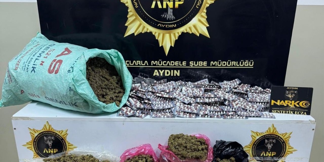 Aydın’da 10 kilogram uyuşturucu yakalandı: 2 kişi tutuklandı